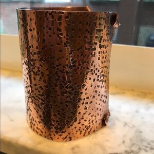 Solid Copper cuff, hand hammered, New, Handmade